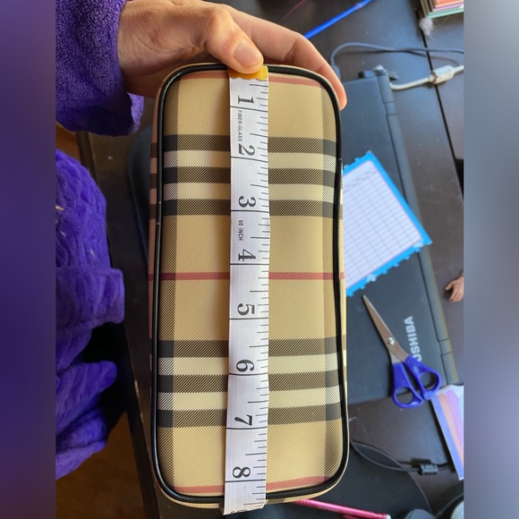 BURBERRY NOVA CHECK MINI TOTE HANDBAG - Picture 2 of 3